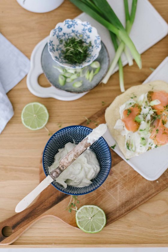 Frühlings-Pizza Mit Lachs Und Wasabi-Creme - Fräulein K. Sagt Ja