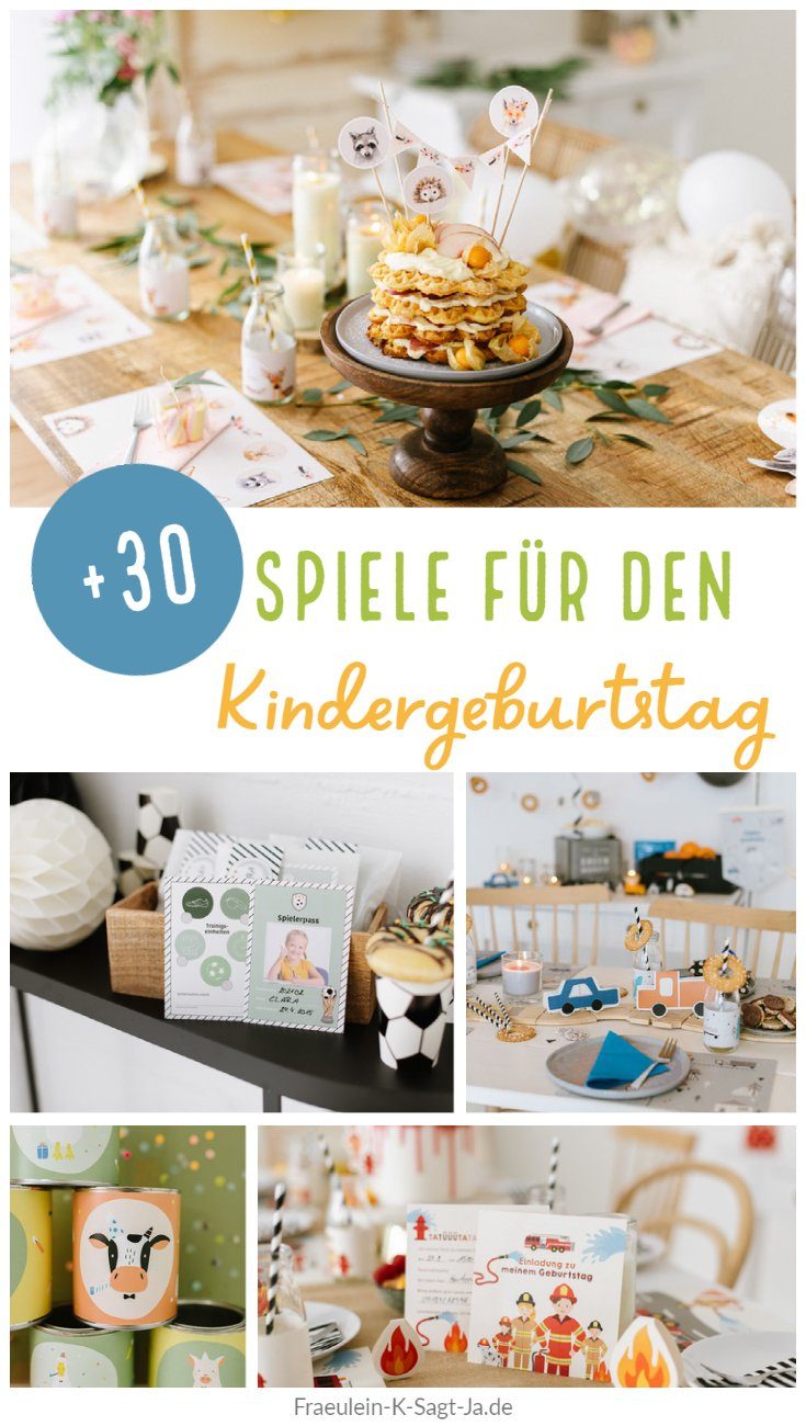 Spiele für den Kindergeburtstag - Fräulein K. Sagt Ja