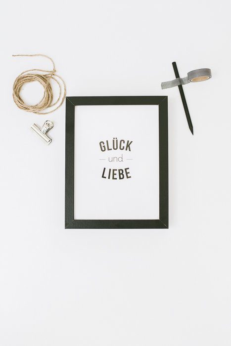 Fine Art Print 18x24cm ‘Glück & Liebe’ Design Kollektion